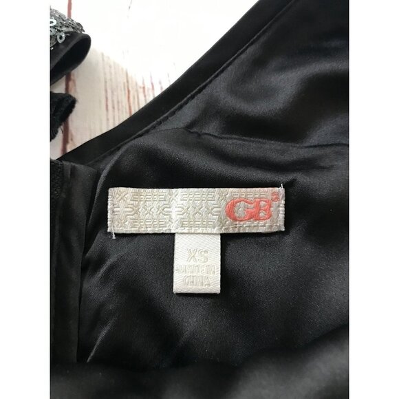 Gianni Bini Silver Gray Sequined Peplum Top Size X-Small - Picture 6 of 8